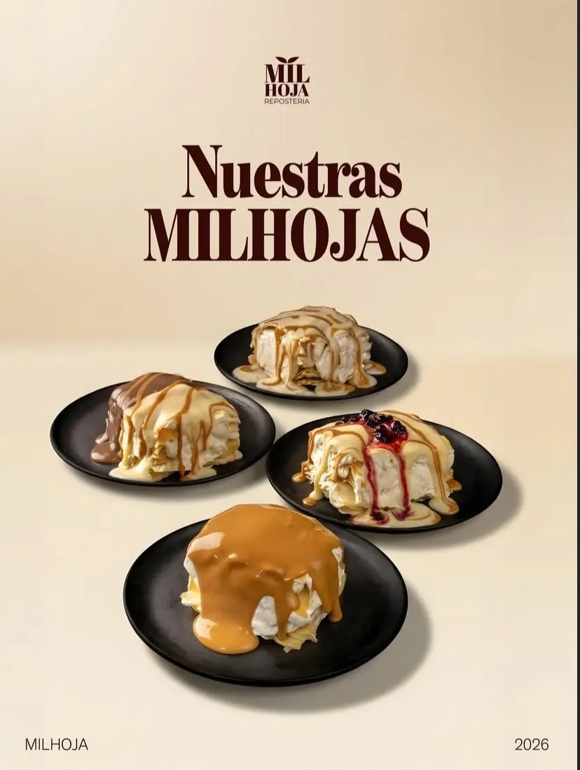 Milhoja artesanal con frutos rojos